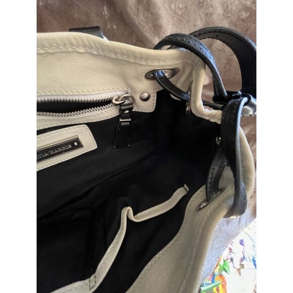 OLIVIA HARRIS WHITE /CREAM Soft Leather  Purse Pocketbook Quality VTG? SEE - Picture 11 of 16